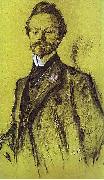 Valentin Serov Portrait of the Poet Konstantin Balmont china oil painting artist